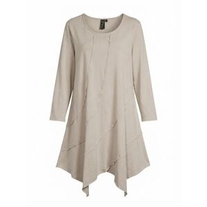 Focus Casual Life Womens L Top Boho Nuetral Organic Cotton Minimal Stretch
